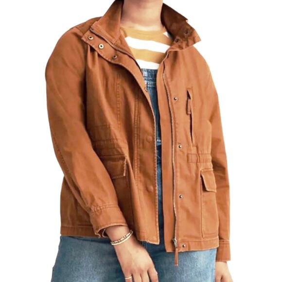 Madewell Jackets & Blazers - MADEWELL Women’s Utility Safari Jacket Zip and Snap front size small
